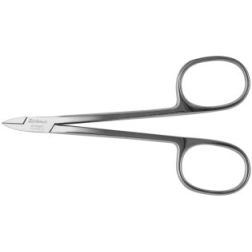 Hudsaks flatt kutt, 10cm, rustfri, Tysk Kvalitet