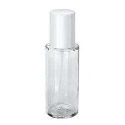 Glassflaske m/pumpe, 100 ml.