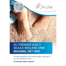 Onyfix Plakat - Du trenger ikke å skjule neglene dine (NO)