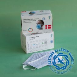 TILBUDSPRIS, Mundbind, Danske, Astma- og allergi godkendte, 50 stk, Bred elastik