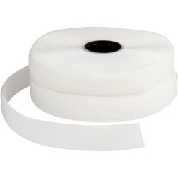 Velcro med klæb, hvid 2 cm,per meter Vellock/Velour (består af 2 stk.)